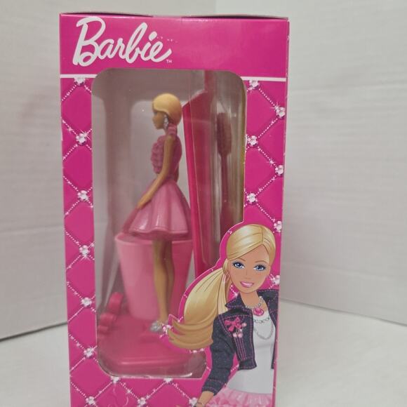 Barbie Toothbrush Holder Brush & Rinse Cup Girls Bathroom NEW - Picture 4 of 4